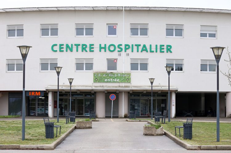 Centre Hospitalier Du Haut-Bugey à Oyonnax (Jura), mars 2017.