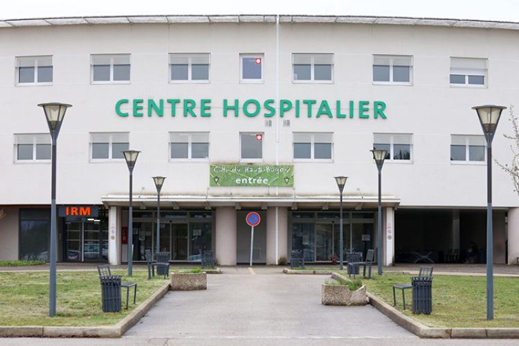 Centre Hospitalier Du Haut-Bugey à Oyonnax (Jura), mars 2017.